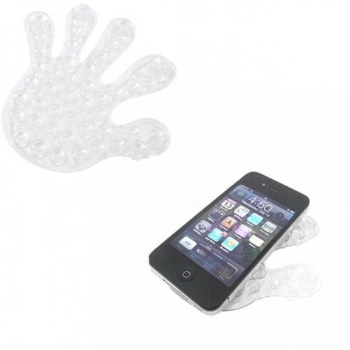 Clear double sided suction - clear, cup