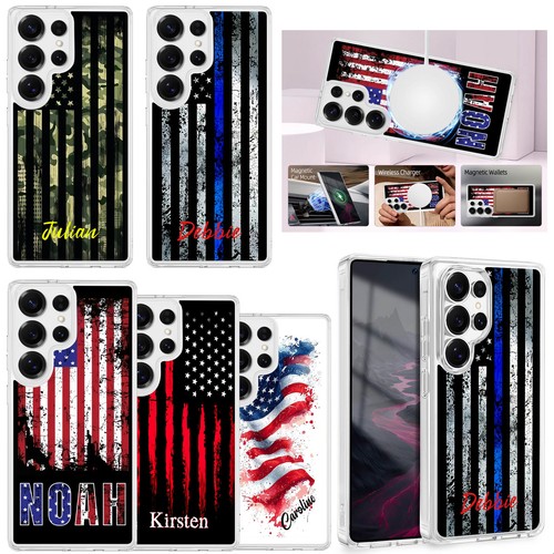 Usa flags magnet custom - magnet, case